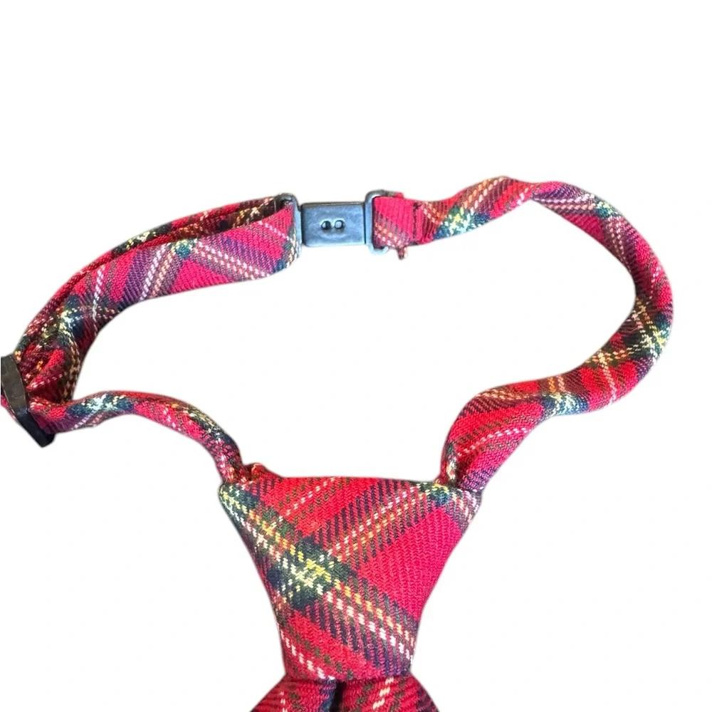 The Children's Place Red Plaid Dalmatian Kids Tie